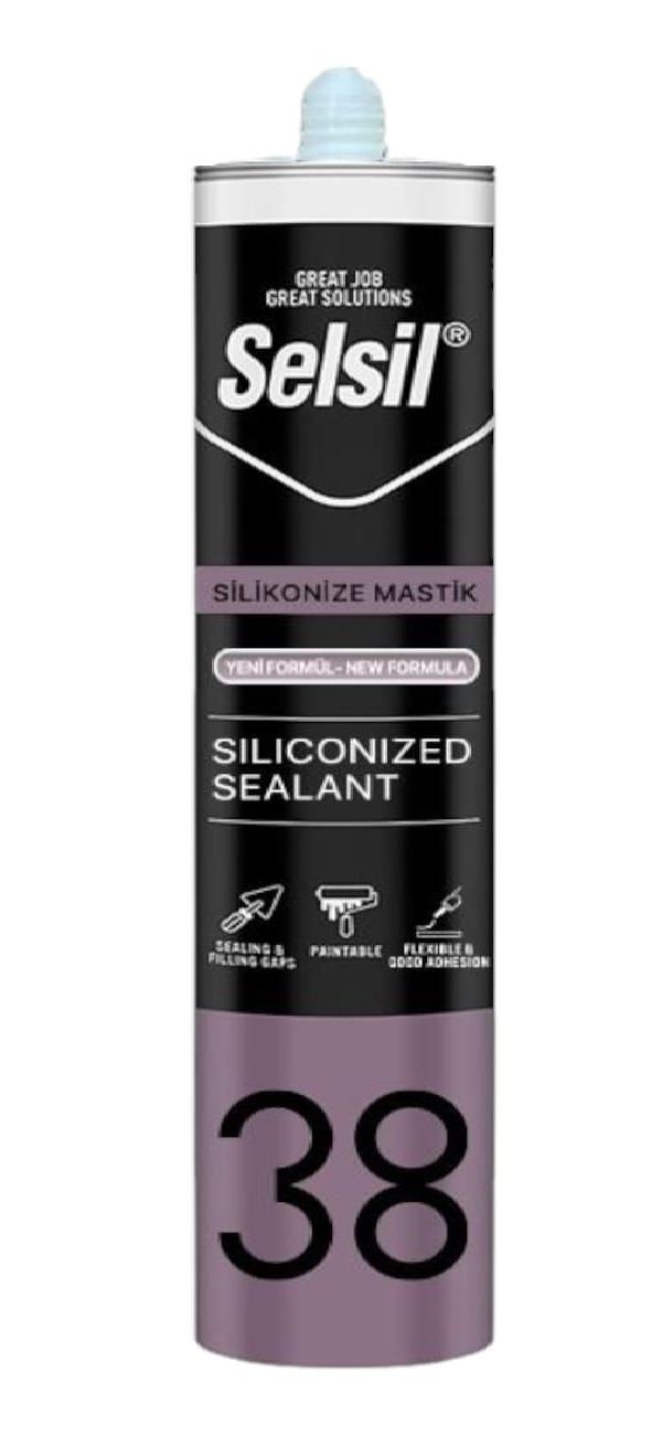 15651-1F   Selsil 38 Silikonize Mastik 500gr - Beyaz