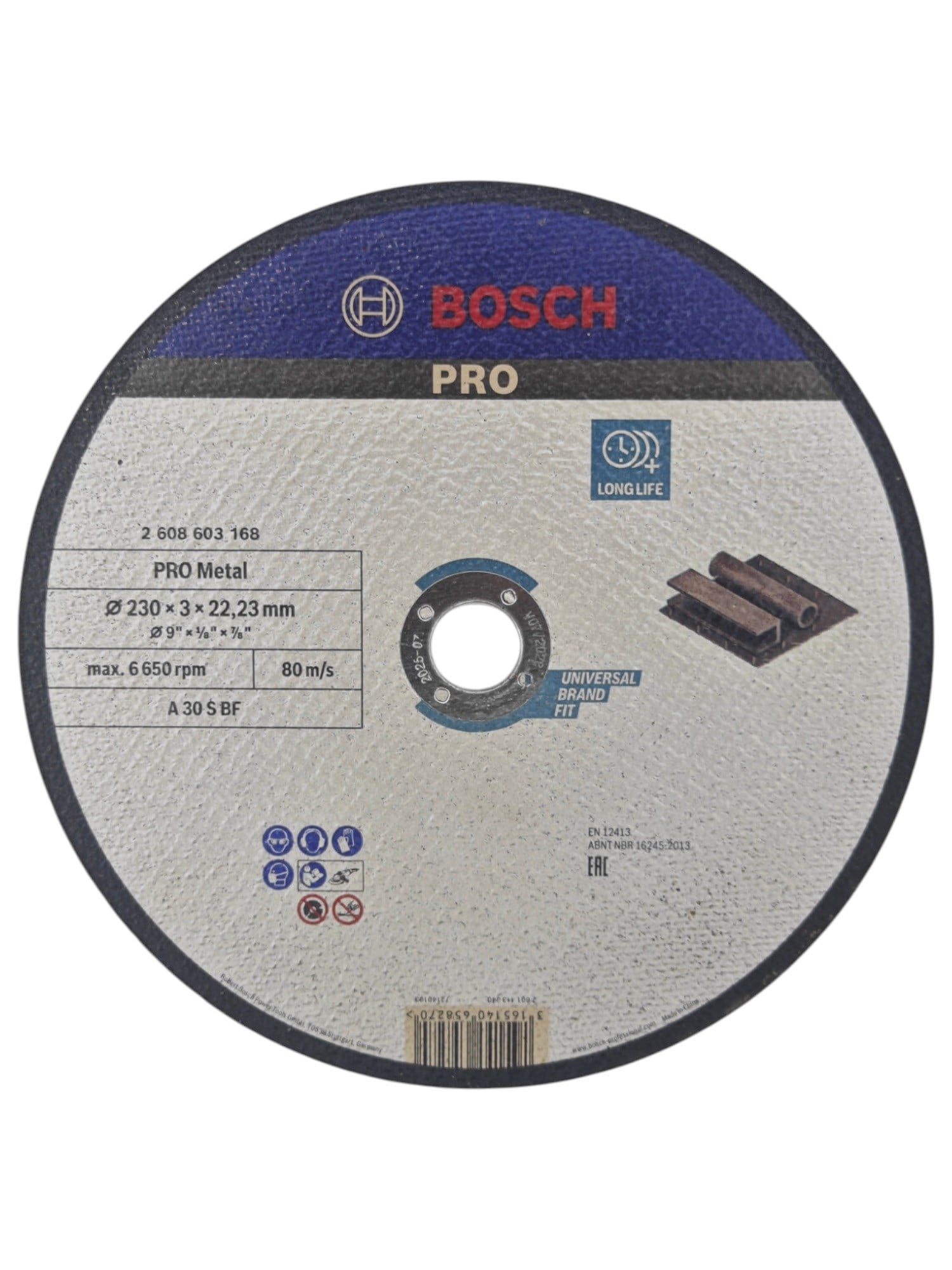 2 608 603 168   Bosch Pro Metal Kesici 3*230mm