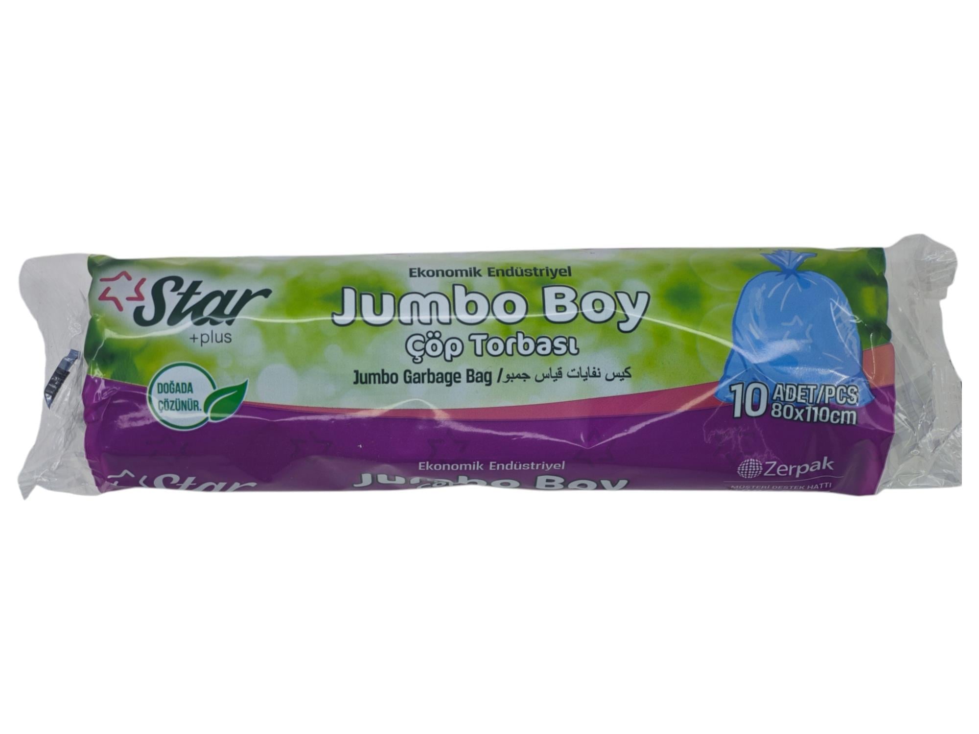 203   Star +Plus Eko Endüstriyel Jumbo Çöp Torbası 300gr