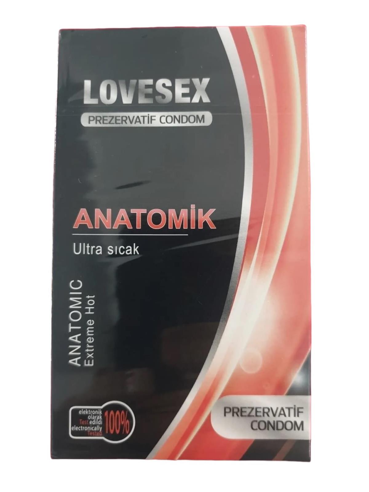 2105324   LOVESEX ANATOMİK PREZERVETİF 10lu - Ultra sıcak