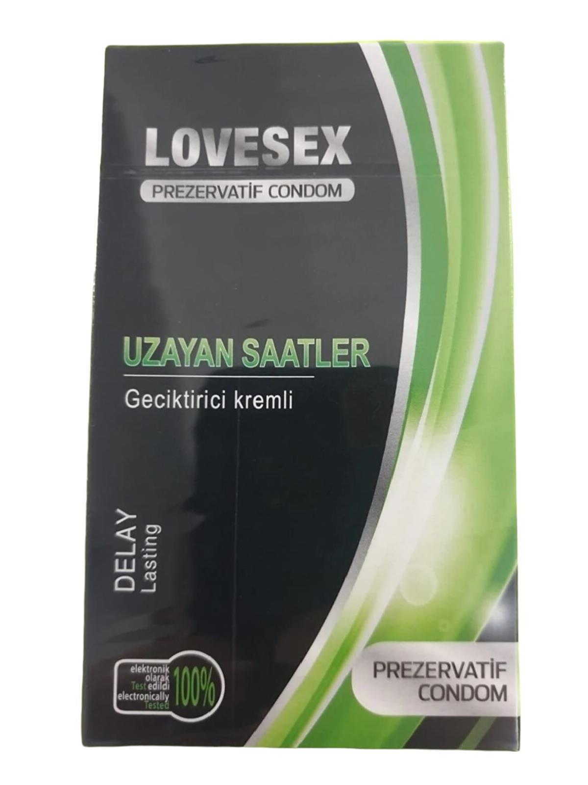 2105326   LOVESEX UZUN SAATLER PREZERVETİF 10lu - Geciktirici kremli