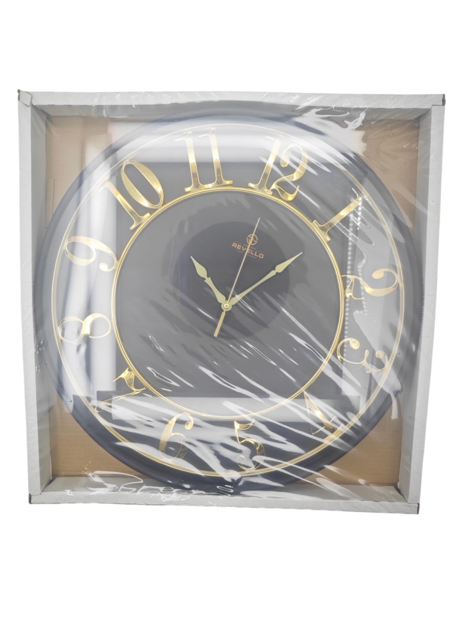 290/2024   Grand Revello Duvar Saati - Gold Siyah