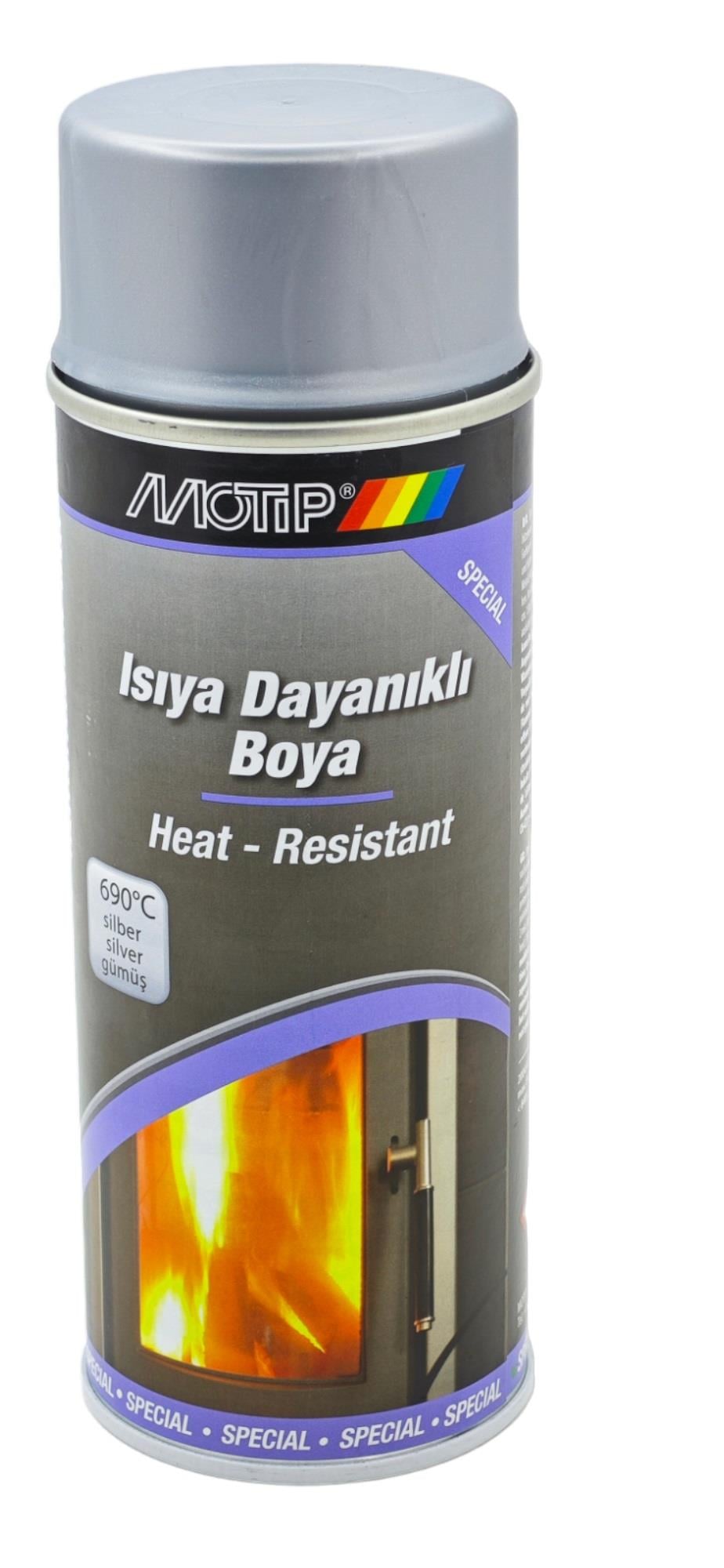 Motip Isıya Dayanıklı Boya 400ml - Gümüş