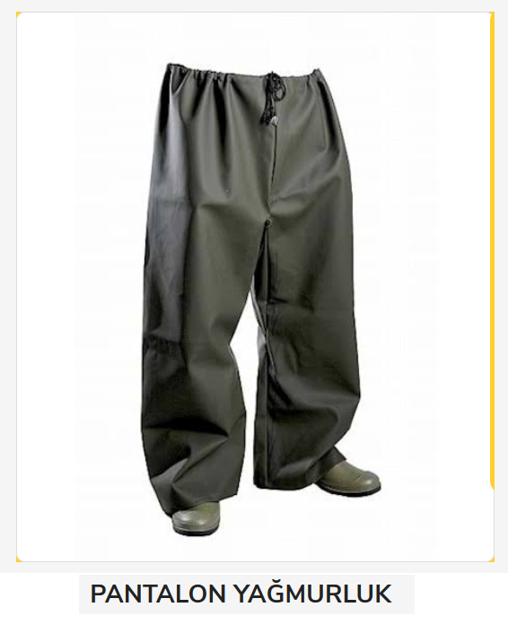 Normal Pantolon Yağmurluk