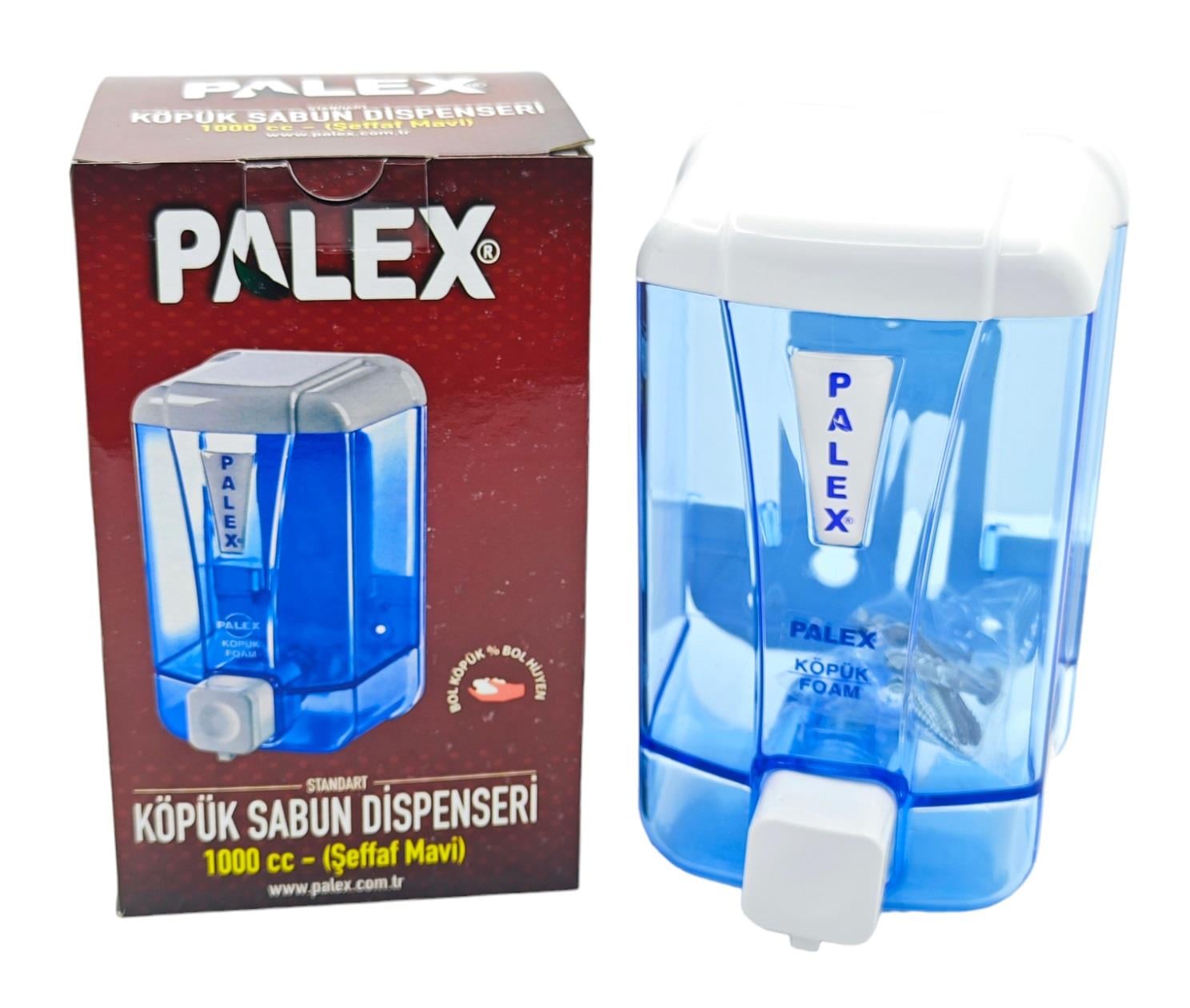 Palex Köpük Sabun Dispenseri 1000Cc - Şeffaf Mavi