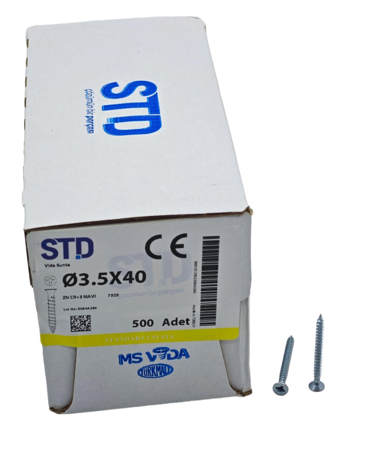 Std Ybh Sunta Vidası 3.5*40 500Lü