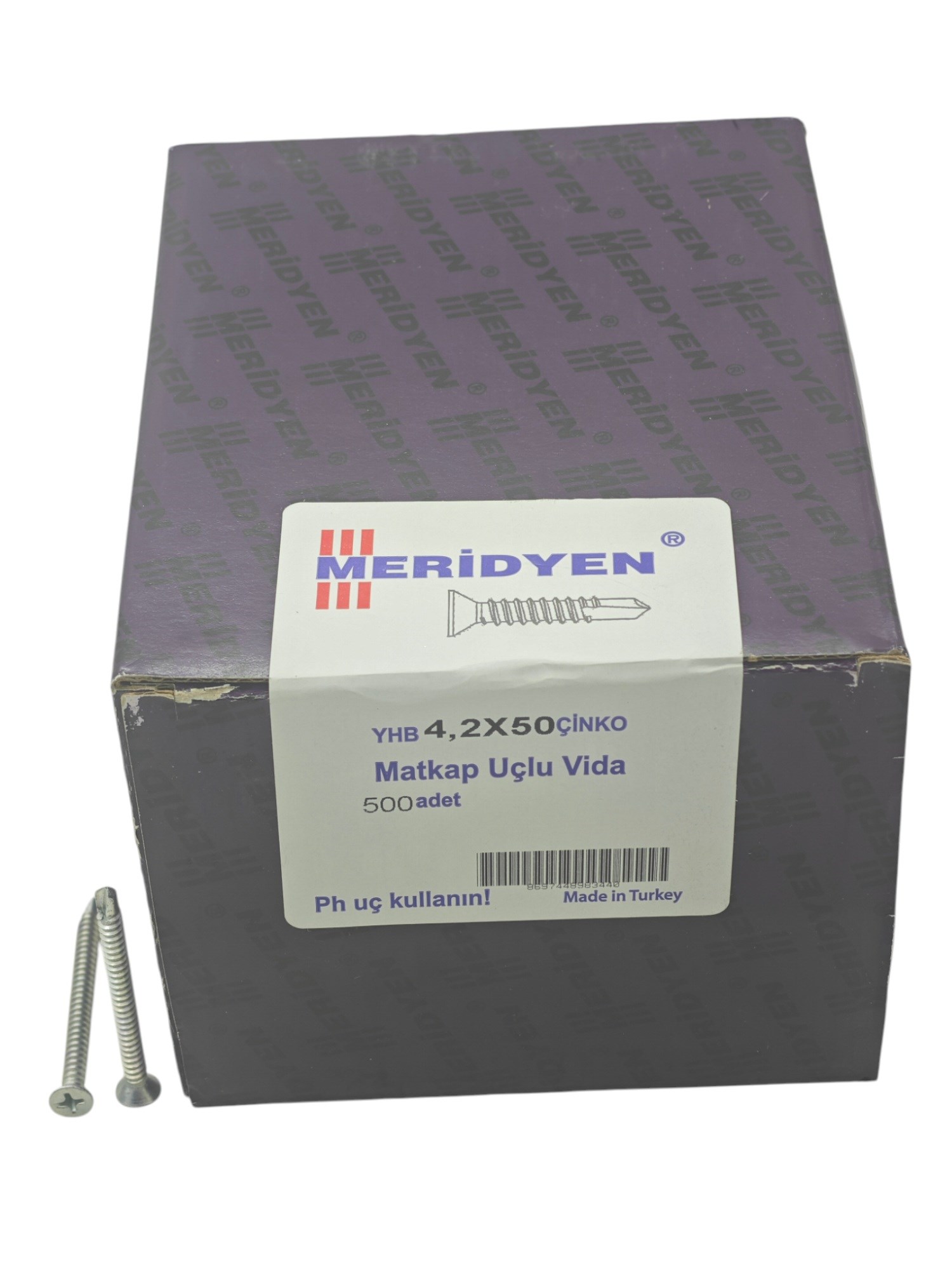 4250   Meridyen YHB Çinko 4.2*50mm Matkap Uçlu Vida 500lü