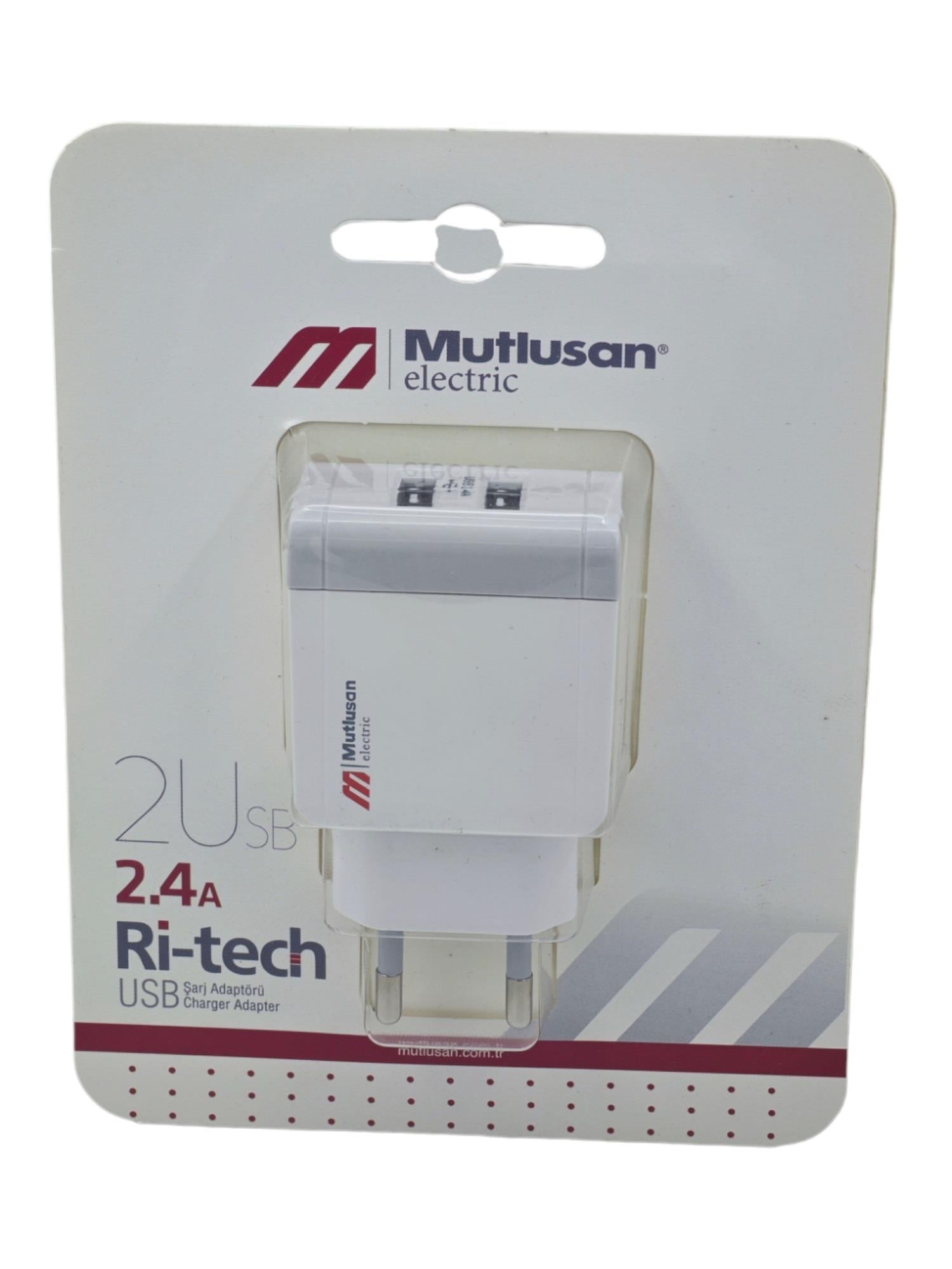 4945   Mutlusan 2.4A Ri-tech 2SB Şarj Adaptörü