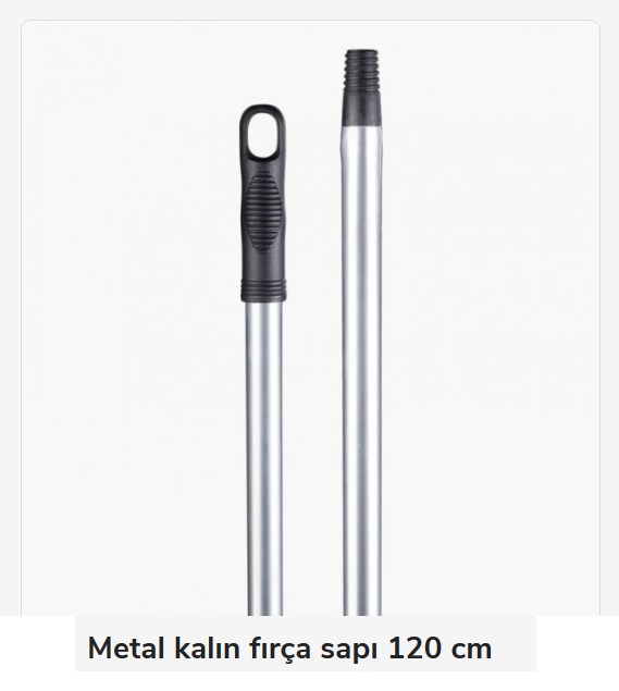 Metal Fırça Sapı 120Cm - Gri