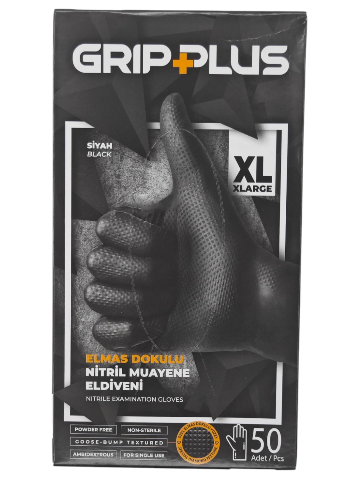 6246   Grip Plus Elmas Dokulu (XL) Muayene Eldiveni 50li