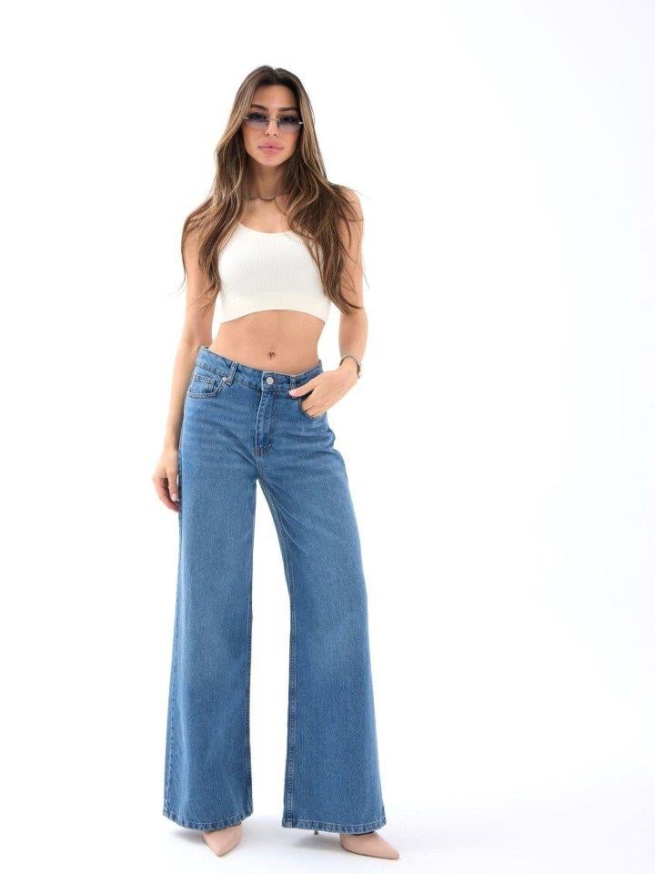 7418 KOT PANTOLON-MAVİ