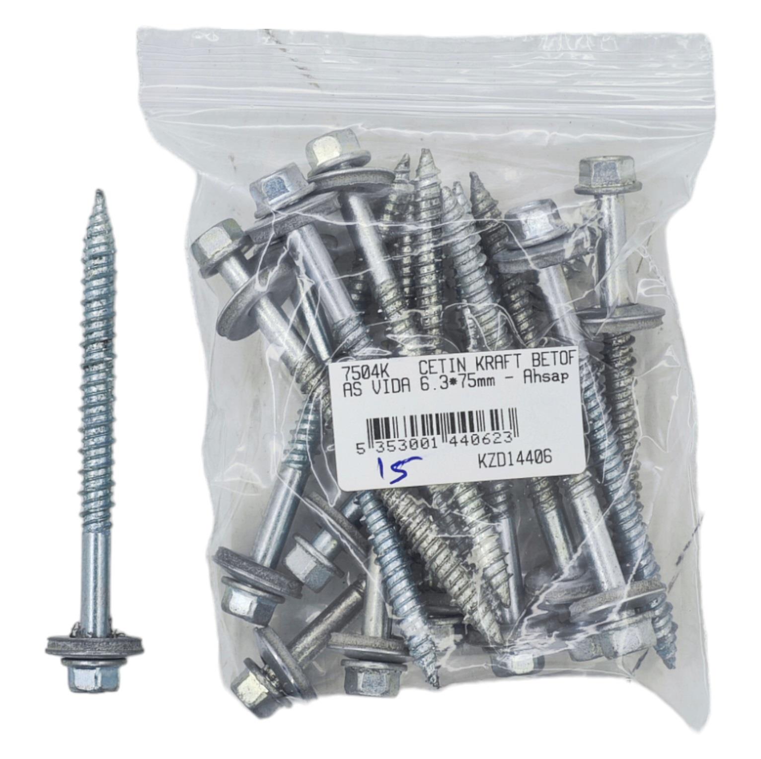 Çetin Kraft Betofas Vida 6.3*75Mm - Ahşap