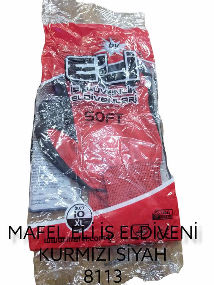 Mafel Eli İş Eldiveni 10'' (Kırmızı/Siyah)