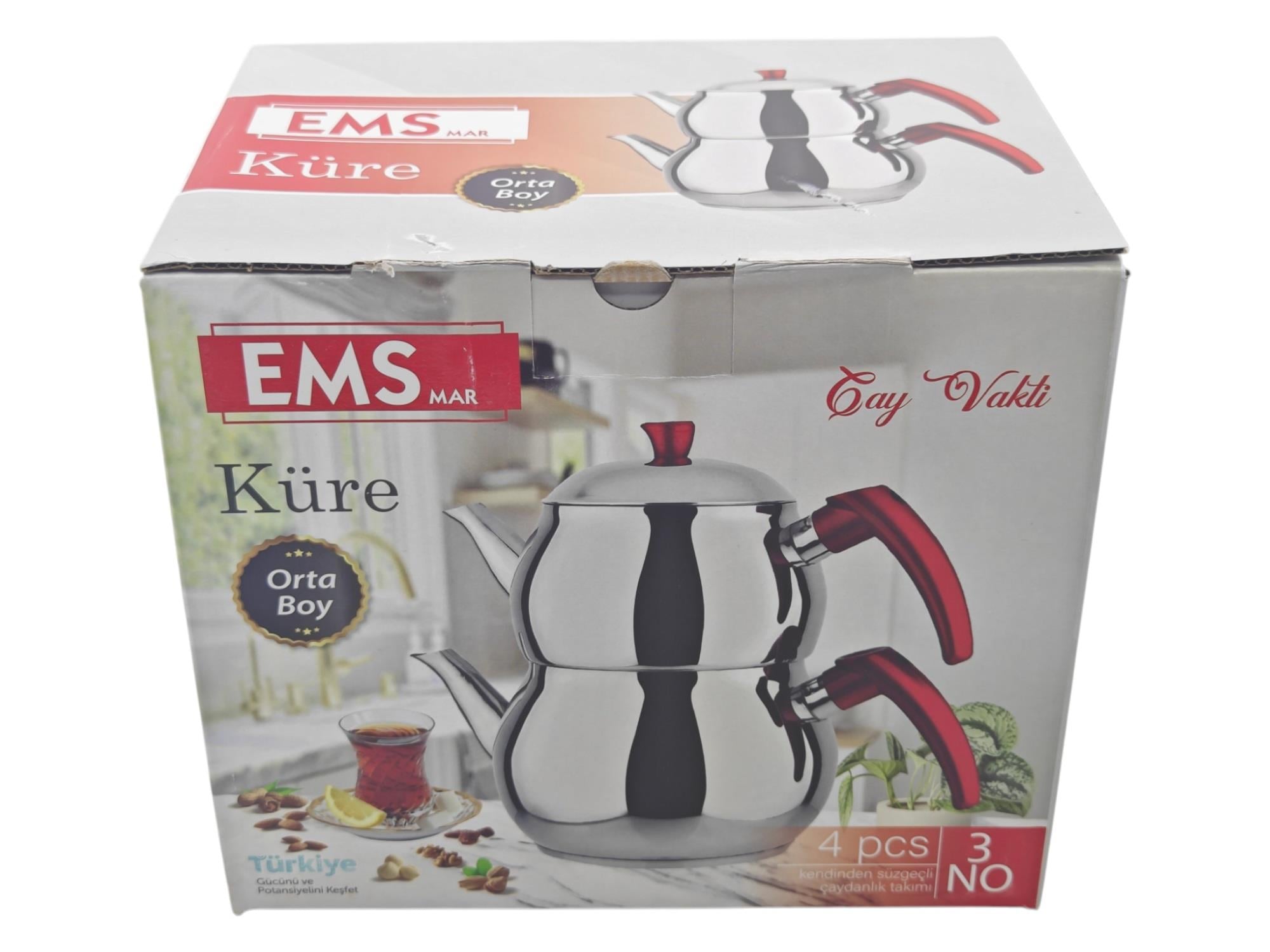 9052   EMS Küre Çaydanlık Takımı - Orta