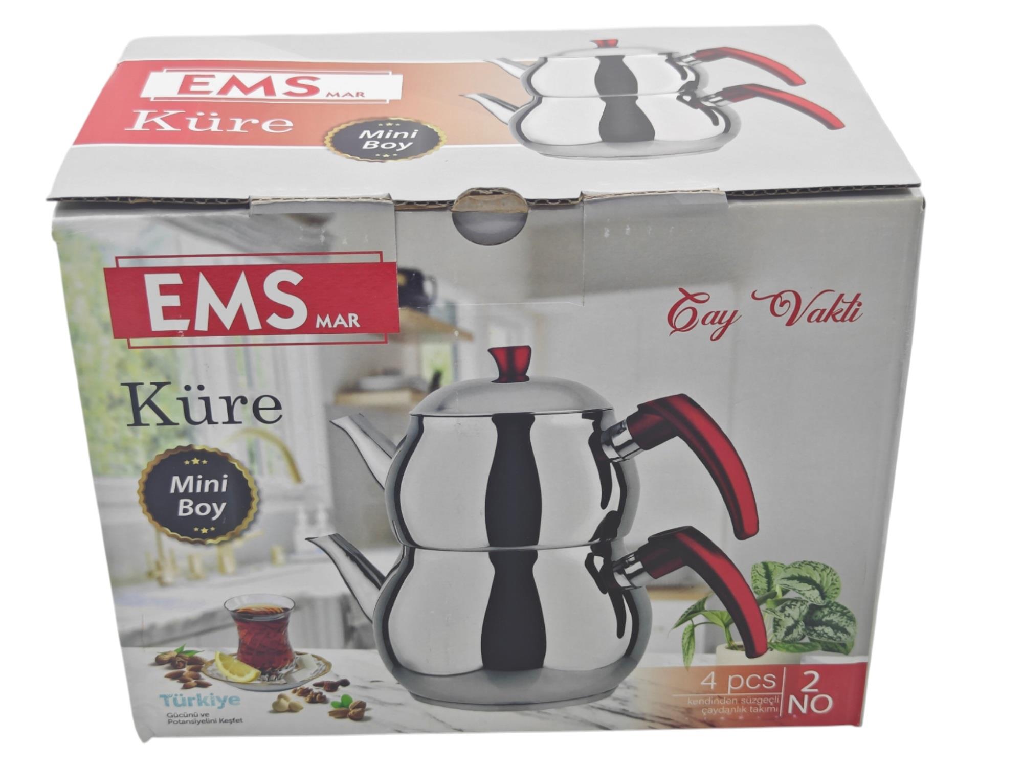 9053   EMS Küre Çaydanlık Takımı - Mini