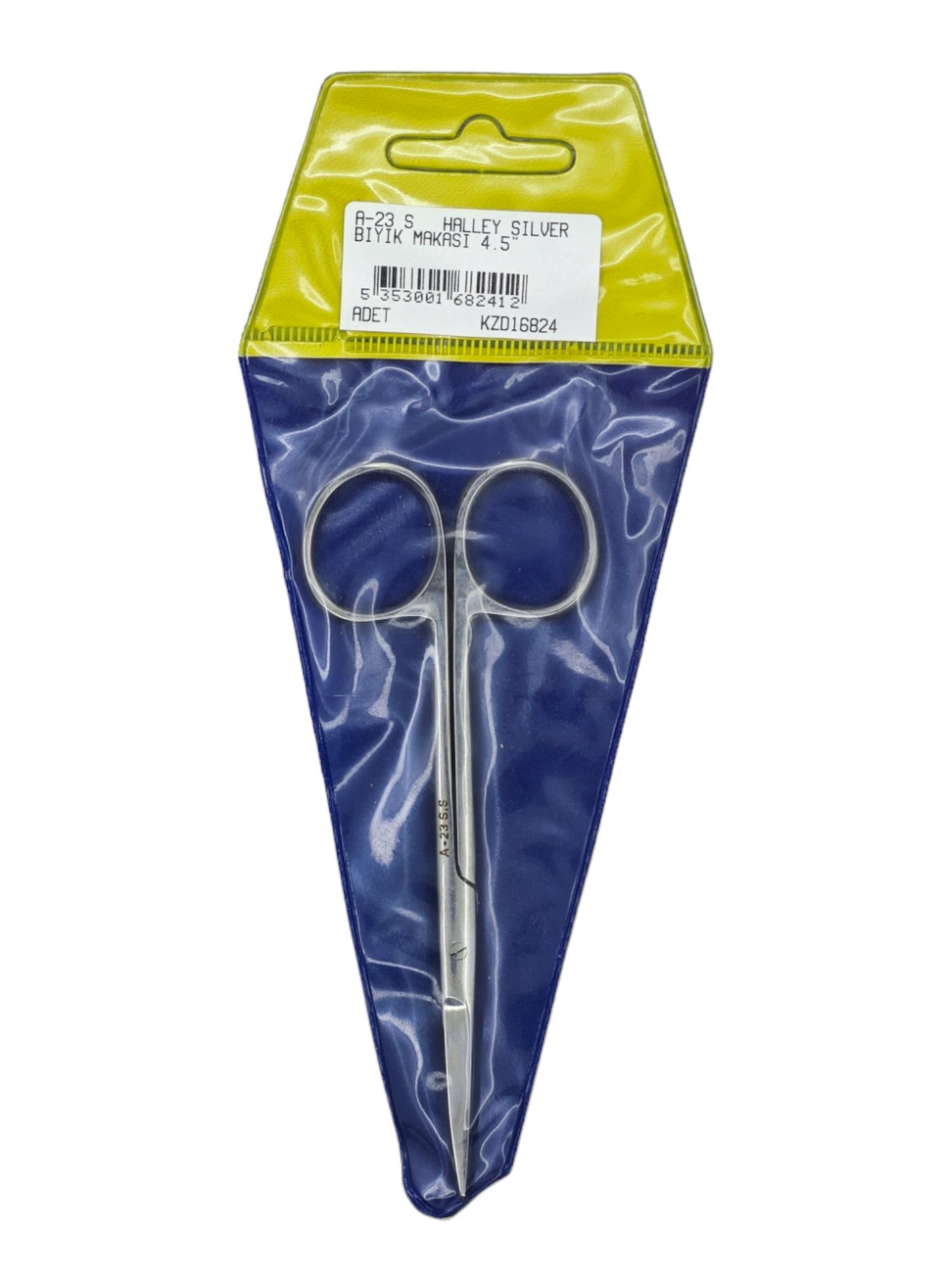 S Halley Sılver Bıyık Makası 4.5''