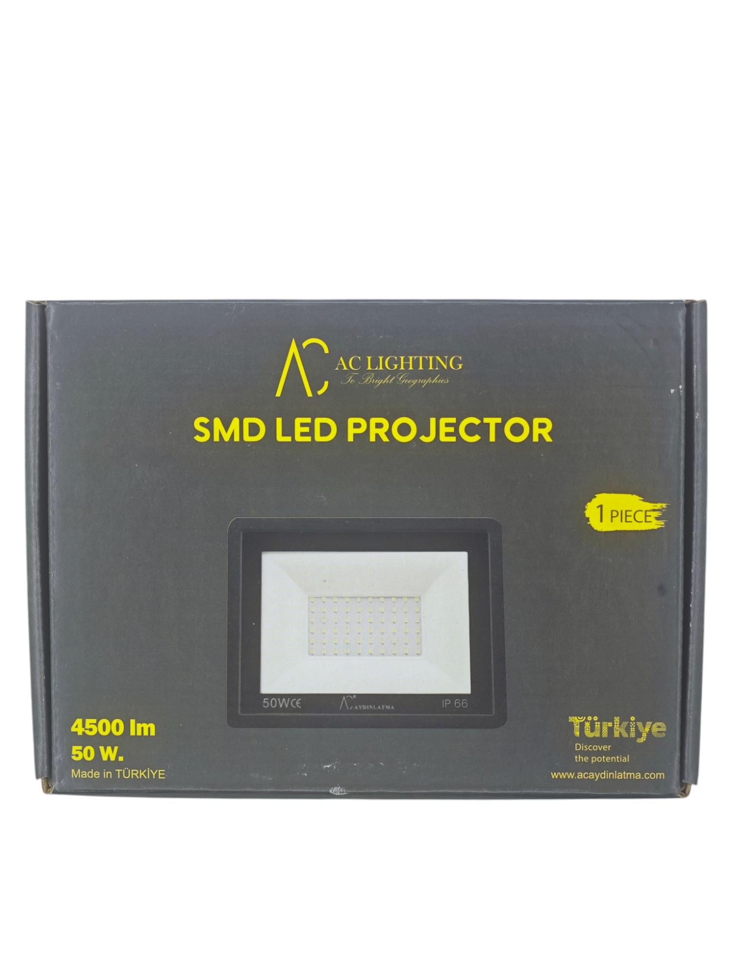 AC4880   AC 50W SMD Led Tablet Prejektör - 6500K