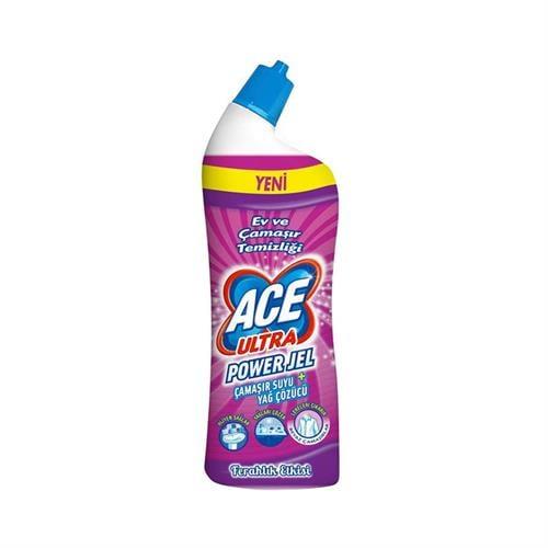 Ace Ultra Power Jel Dağ Ferahlığı Yoğun Çamaşır Suyu Yağ Çözücü 750 ml