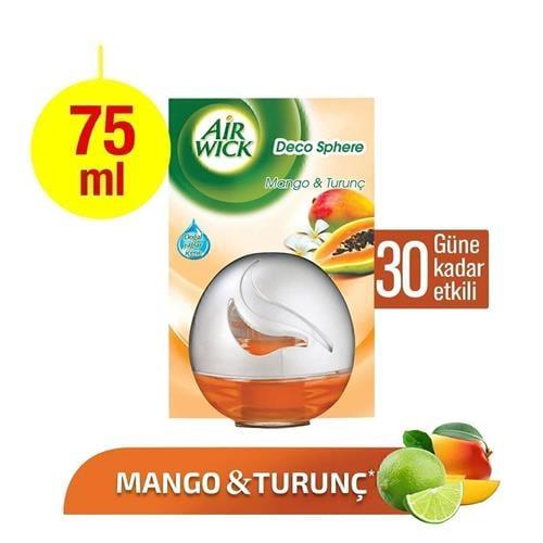Airwick Decosphere Hava Tazeleyeci Mango ve Turunç 75 ml