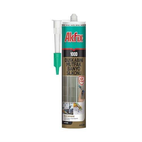 Akfix 100D Beyaz Duşakabin Silikonu 280 ml