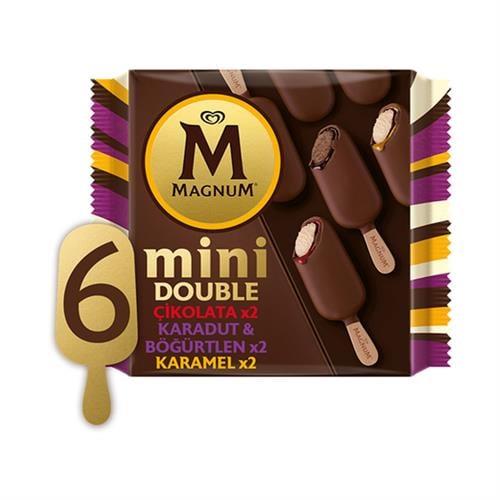 Algida Magnum Mini Çikolata Karadut Böğürtlen Karamel 6 lı