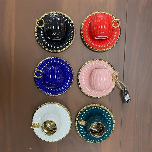 Arow Porselen Kahve Fincan Takımı 6 Kişilik Tr-3309