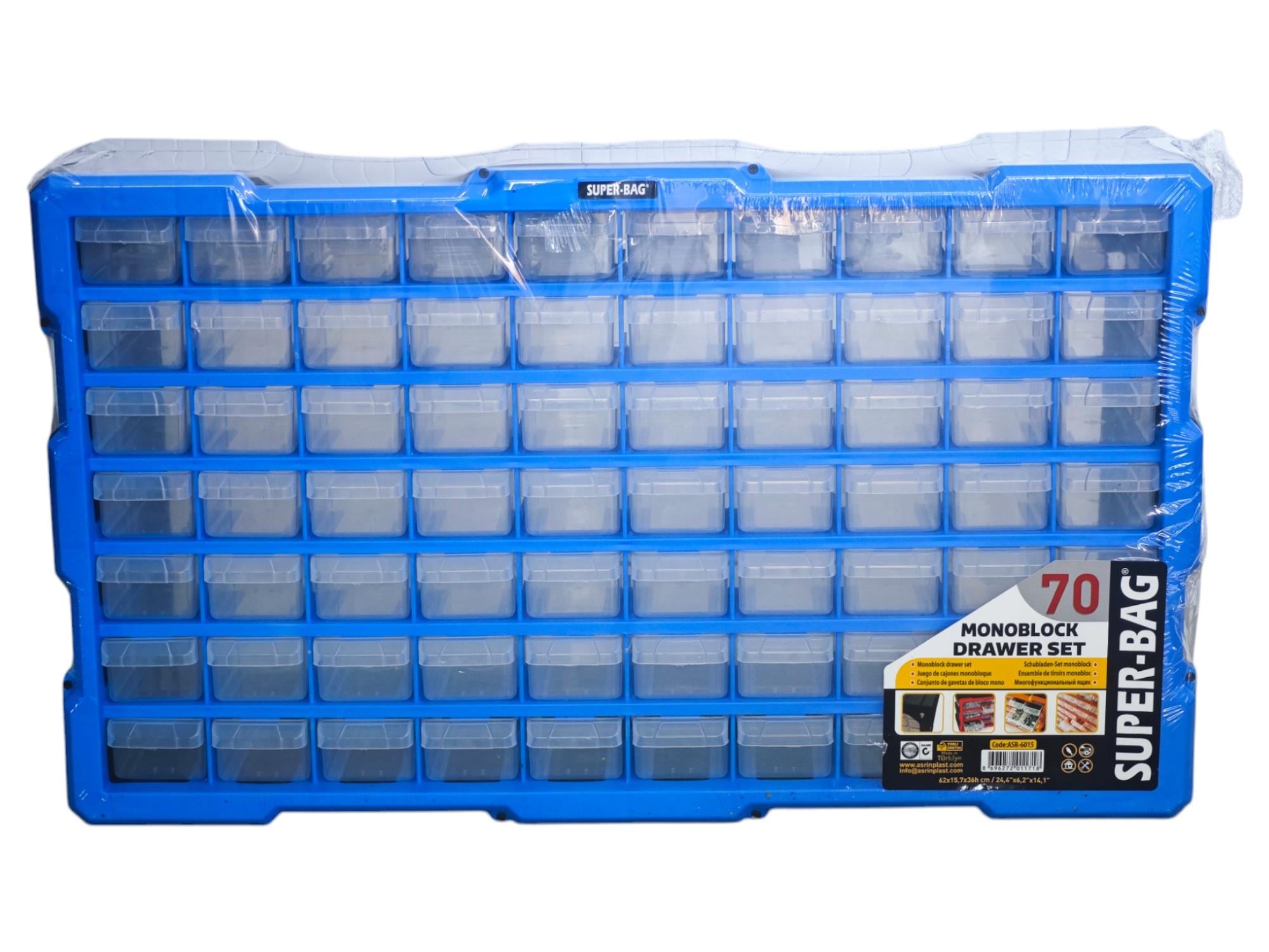 Asr-6015 Super-Bag 70Li Yatay Organizer Monoblock Çekmece Seti