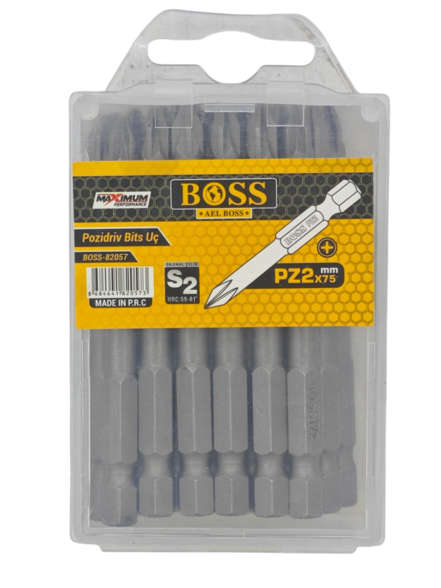 B-82057   Boss PZ2 Vidalama Bits Ucu 75mm
