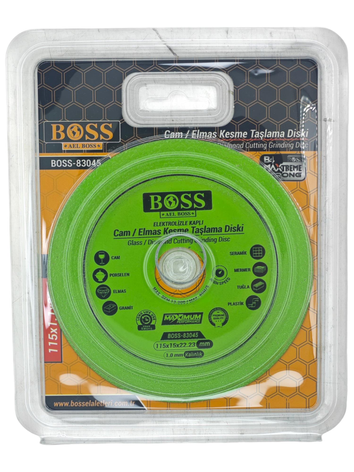 B-83045   Boss Cam / Elmas Kesme Taşlama Diski 115mm