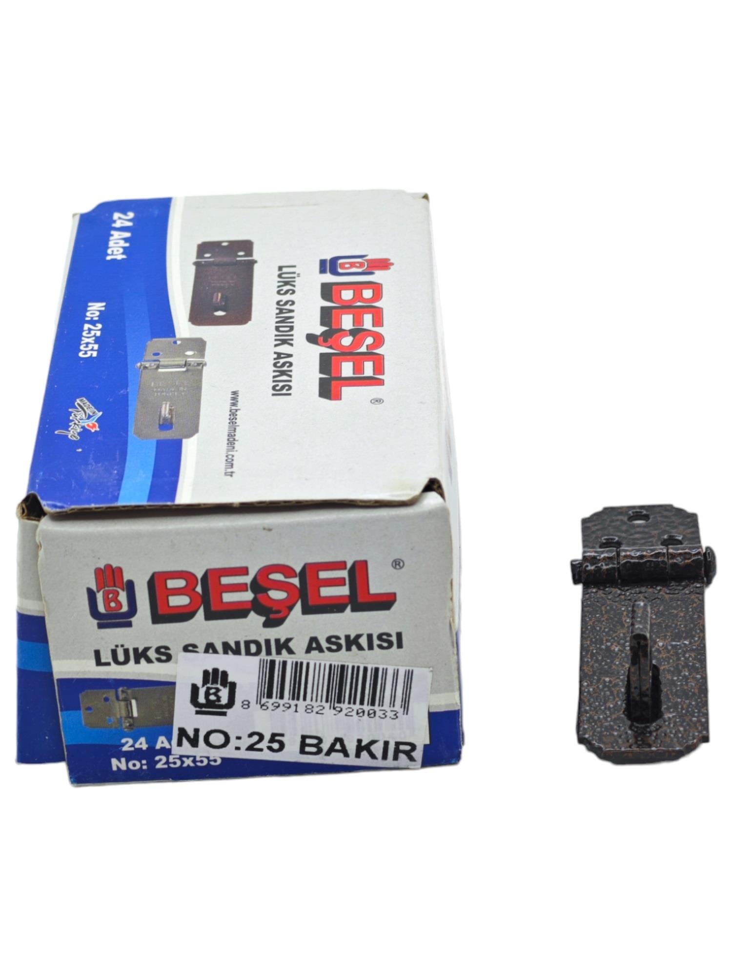 Beşel Lüks Sandık Askısı 25*55 No:25 - Bakır