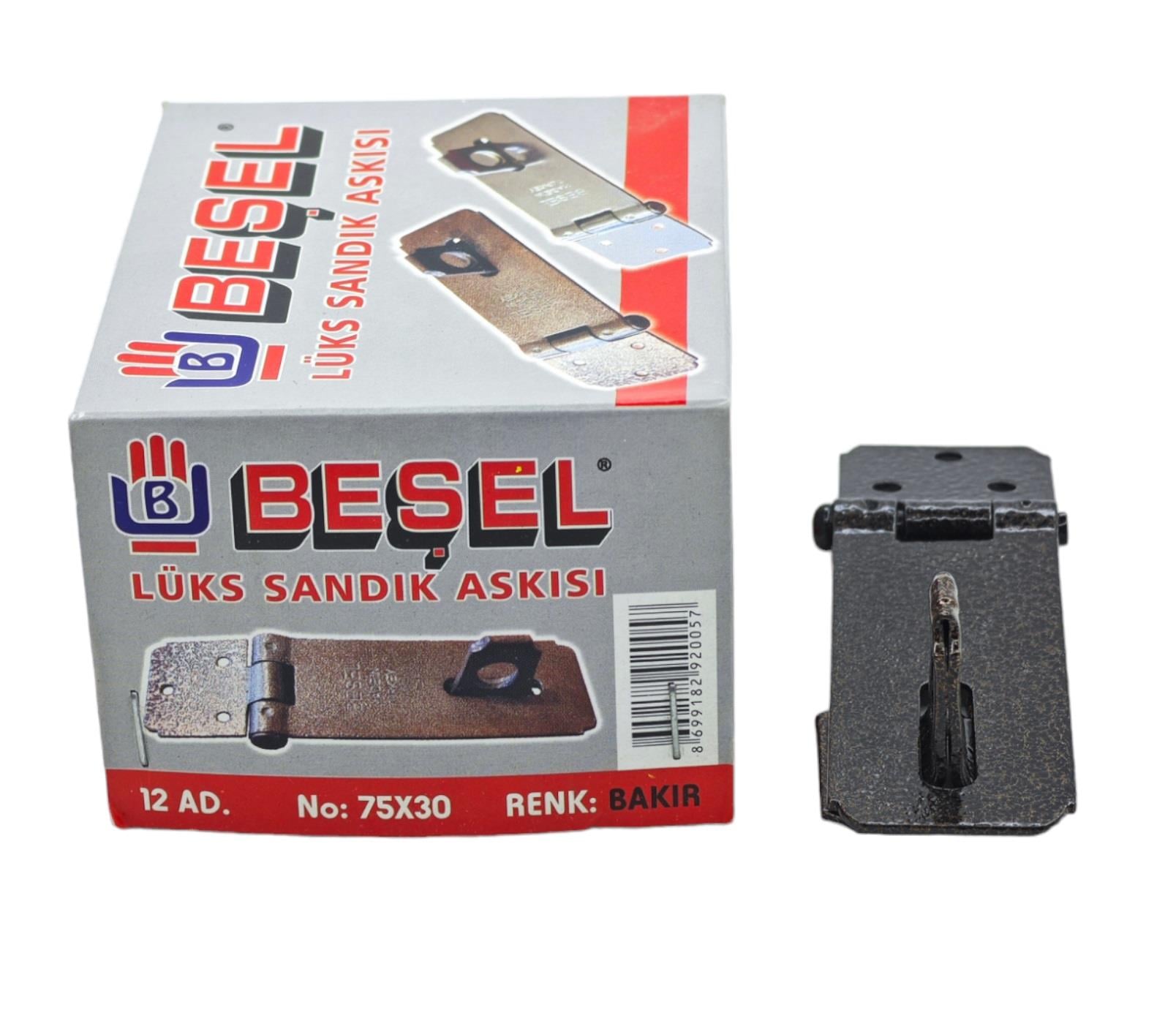 Beşel Lüks Sandık Askısı 75*30 No:30 - Bakır