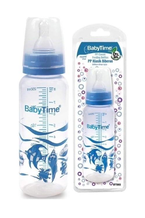 Baby Time Kiraz Uçlu Silikonlu Biberon BT-065 250 ml