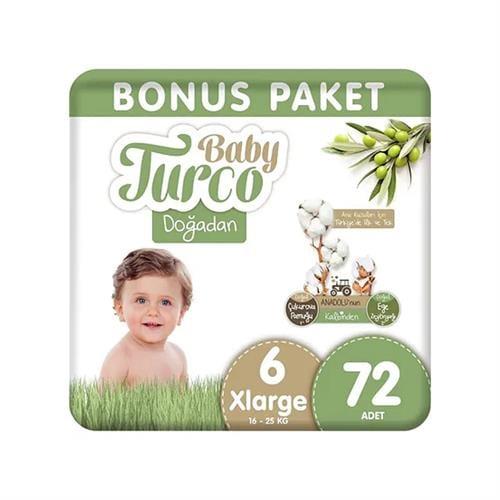 Baby Turco Doğadan Bonus Paket Xlarge 72li No:6