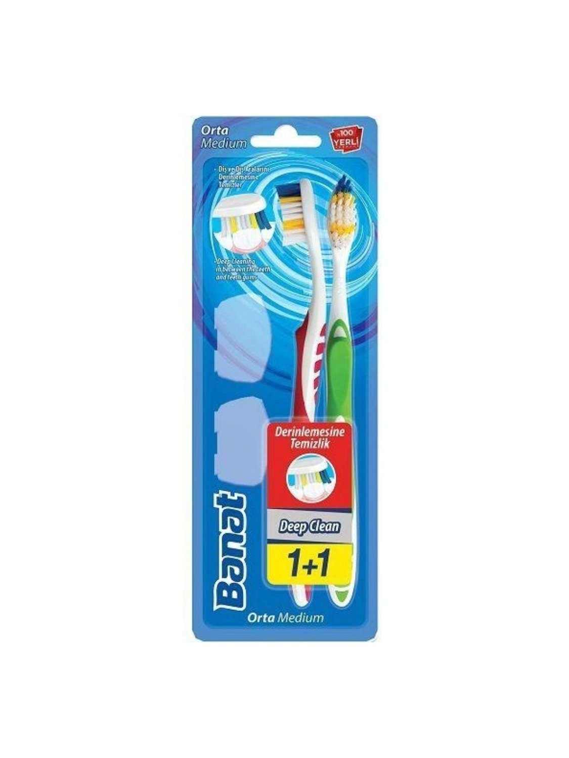 Banat Deep Clean Diş Fırçası 1+1