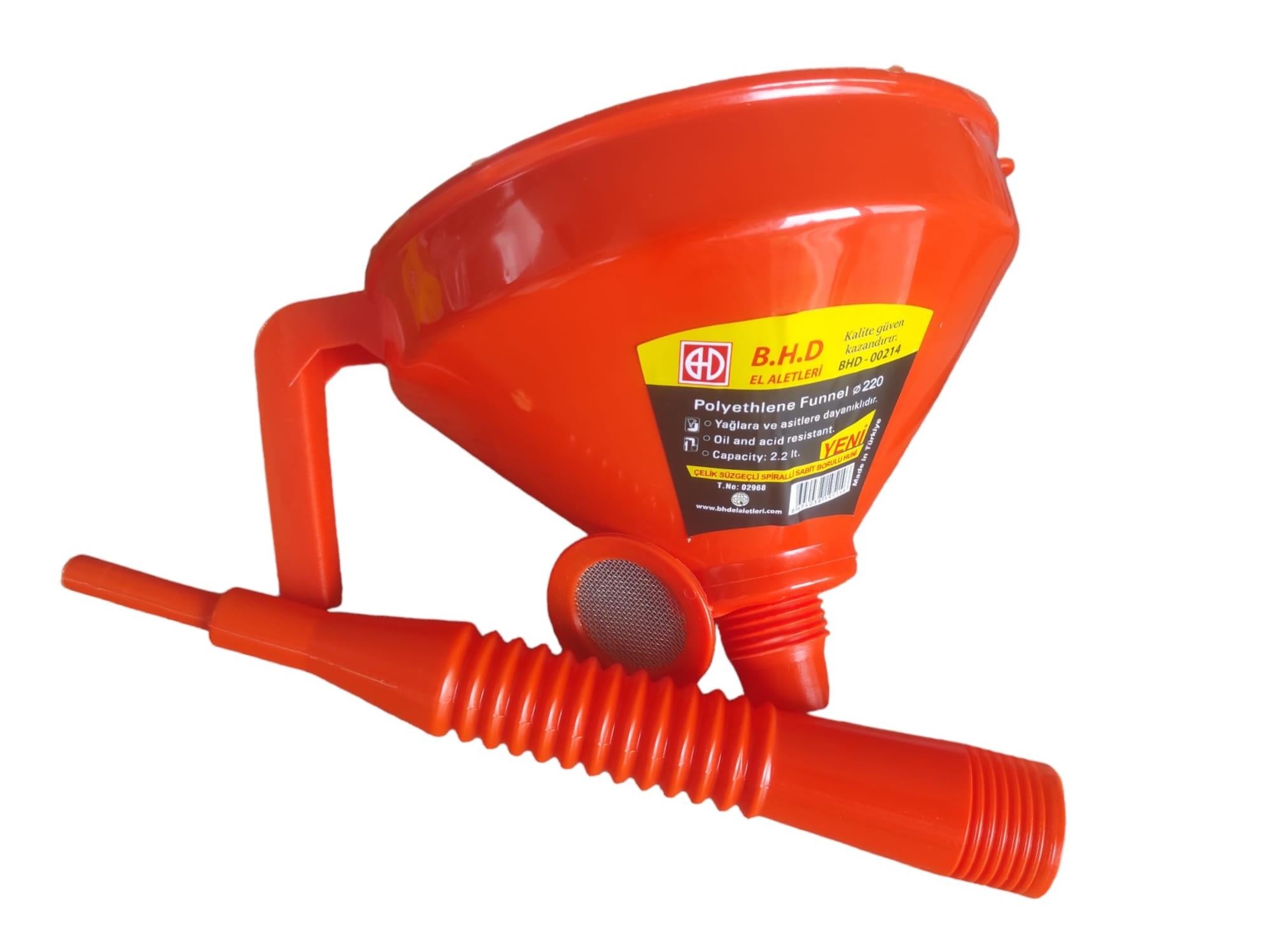 B.H.D Süzgeçli Spralli Huni Q220 - Büyük