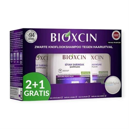 Bioxcin Şampuan Saç Dökülmesine Karşı Siyah Sarımsaklı 3 Al 2 Öde
