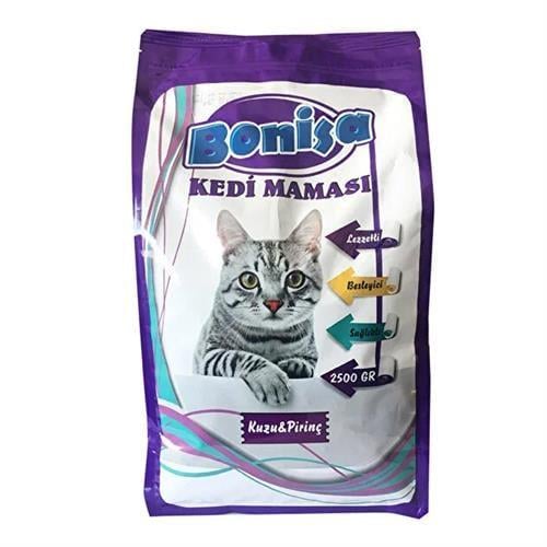 Bonisa Kuzu Pirinçli Kedi Maması 2.5 kg