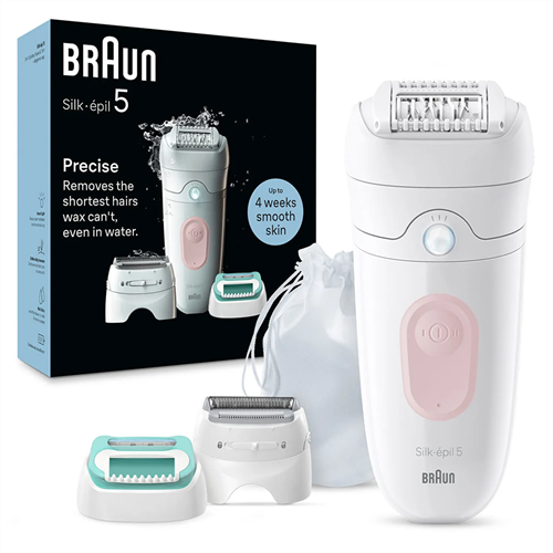 Braun SE 5050 Silk Epil 5 Islak Ve Kuru Kalıcı Pürüzsüz Cilt Epilasyon Cihazı Flamingo Pembe