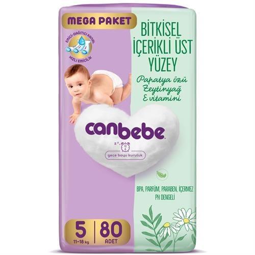 Canbebe Mega Paket Bebek Bezi Junior 80 li No:5