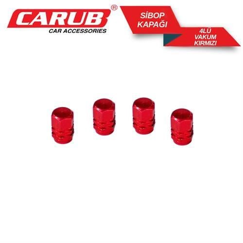 Carub Sibop Kapağı 4 Lü Kırmızı Vakum