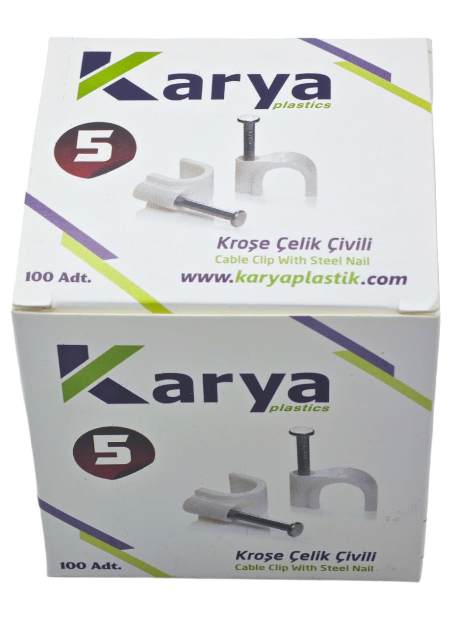 Ck005   Karya Çelik Çivili Kroşe 100Lü