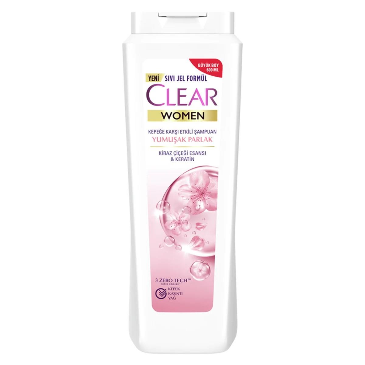 Clear 600 Ml Şamp. Women Kiraz Çiçeği Esansı&Keratin 