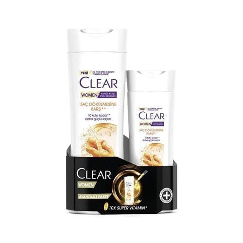 Clear Women Saç Bakım Şampuanı Saç Dökülmesine Karşı 350 ml +180 ml