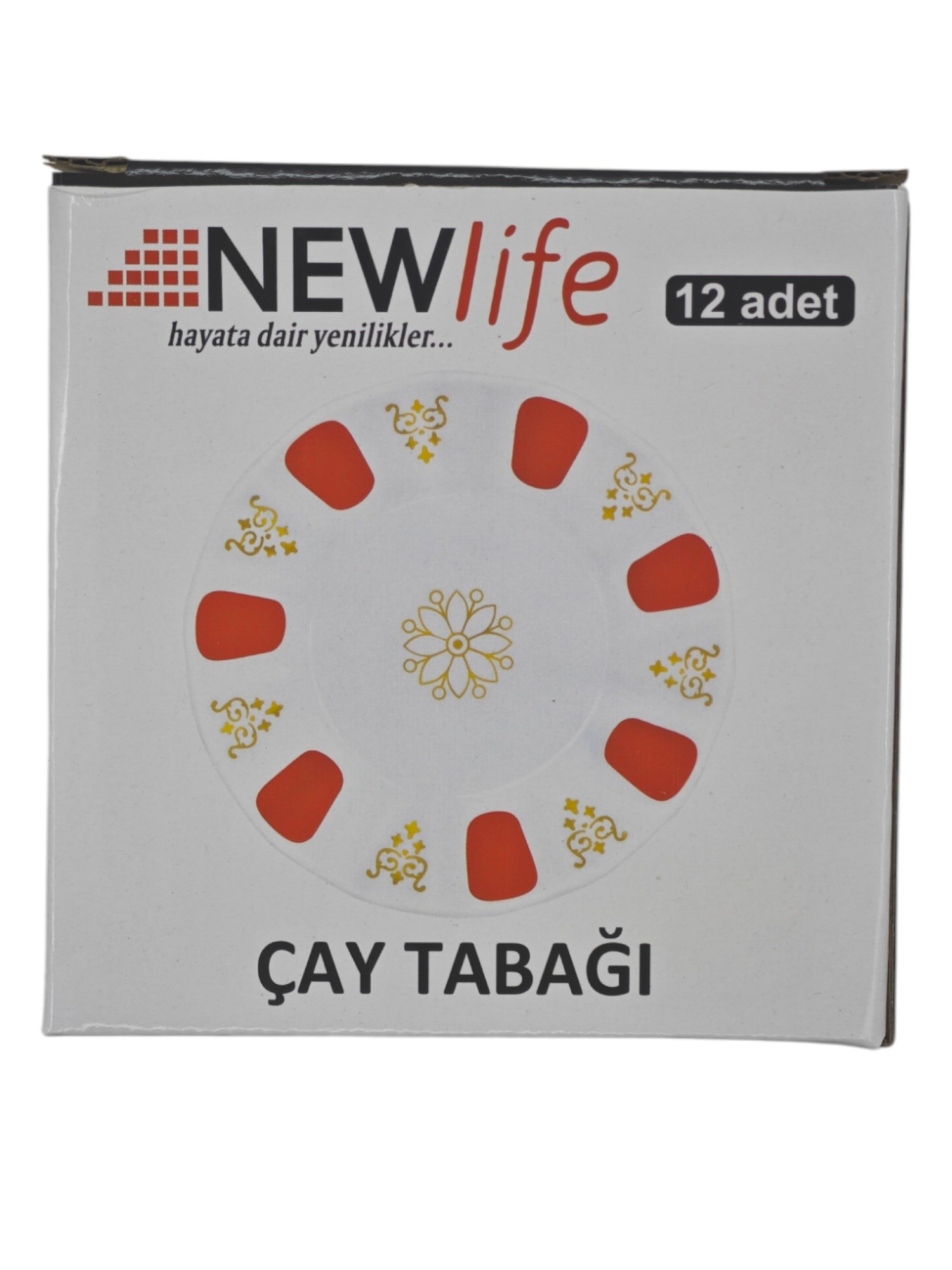 CLKN-1636   Newlife Porselen Çay Tabağı 12li
