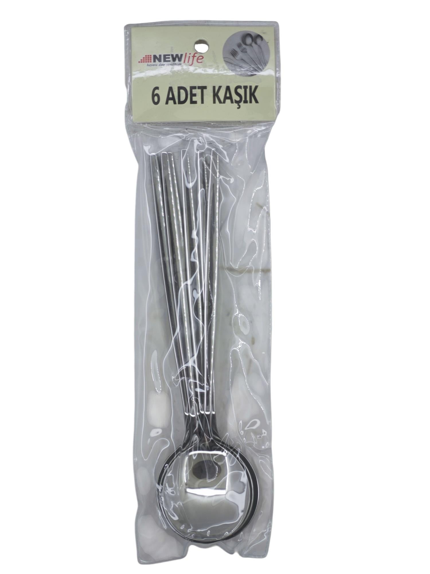 CLKN-2312   Newlife Gümüş Yemek Kaşığı 6lı