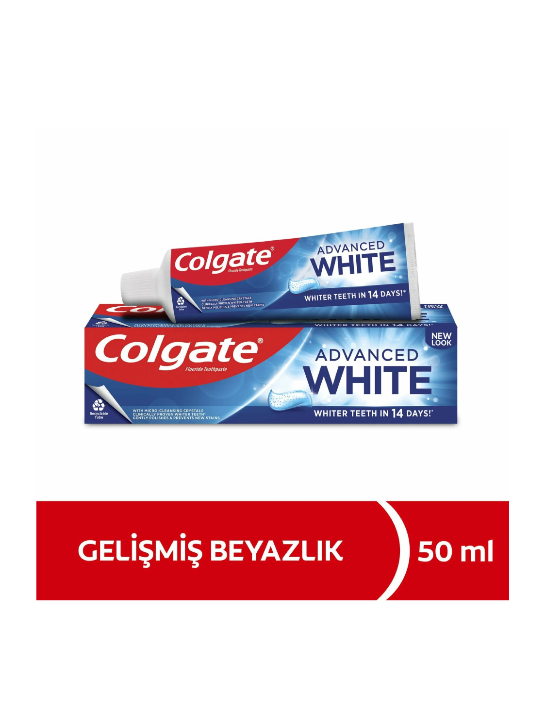 Colgate Total 12 Gelişmiş Beyazlık Diş Macunu -50 ML