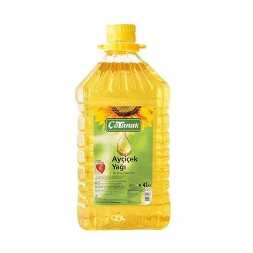 Çotanak Ayçiçek Yağı 4 lt Kare Pet