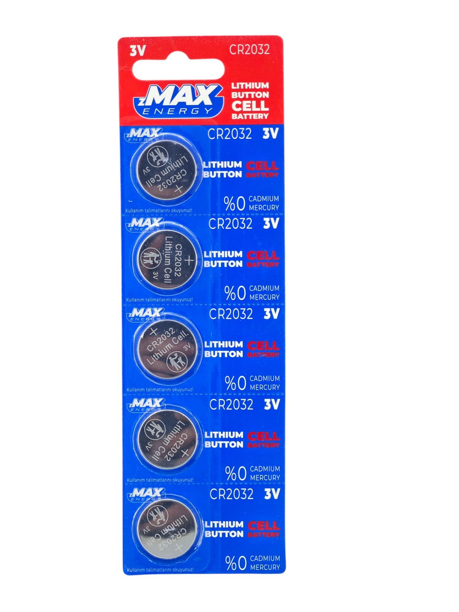 CR2032   zMax Energy Lithium Para Pil 3V