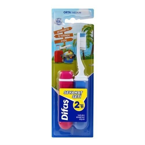 Difaş Diş Fırçası Seyahat Seti Pocket 2 Li