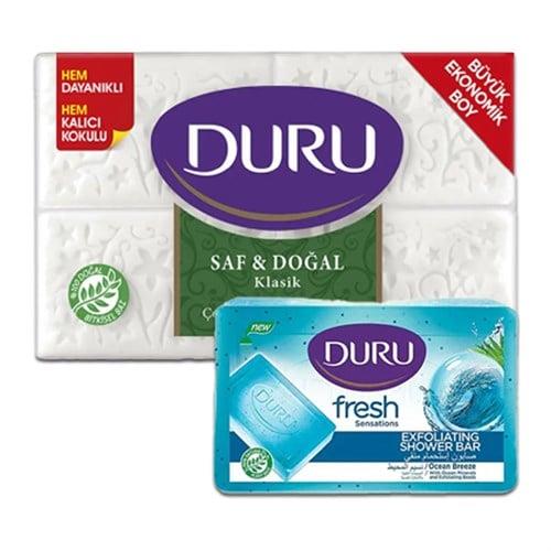 Duru Beyaz Sabun 600 g + Duş Sabunu 150 g